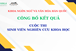 CÔNG BỐ KẾT QUẢ CUỘC THI SINH VIÊN NGHIÊN CỨU KHOA HỌC CẤP KHOA